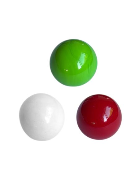 Lot de 3 Cochonnets Pétanque : Couleurs Nationales