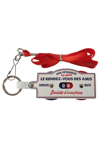 Porte Clés et Tour de Cou - Compteur de Points Pétanque