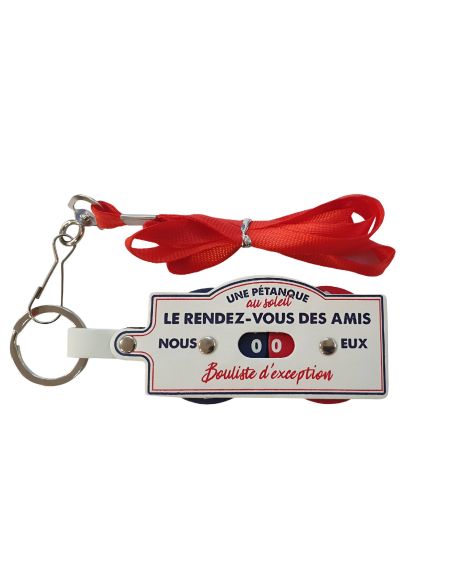 Porte Clés et Tour de Cou - Compteur de Points Pétanque