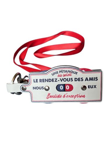 Porte Clés et Tour de Cou - Compteur de Points Pétanque