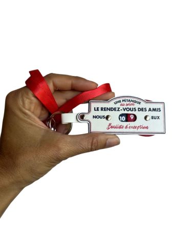 Porte Clés et Tour de Cou - Compteur de Points Pétanque