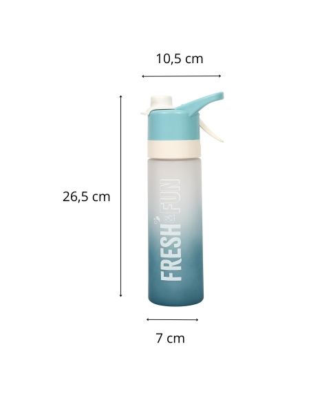 Bouteille Brumisateur 2 en 1 - 3 Couleurs Disponibles.