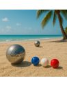 Lot de 3 Cochonnets Pétanque : Couleurs Nationales