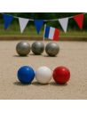 Lot de 3 Cochonnets Pétanque : Couleurs Nationales