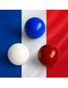 Lot de 3 Cochonnets Pétanque : Couleurs Nationales