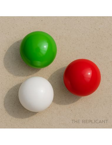 Lot de 3 Cochonnets Pétanque : Couleurs Nationales