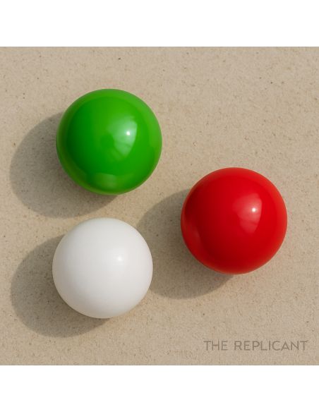 Lot de 3 Cochonnets Pétanque : Couleurs Nationales