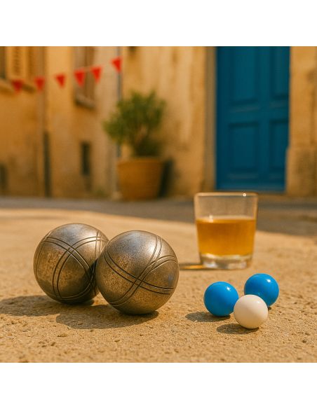 Lot de 3 Cochonnets Pétanque : Couleurs Nationales