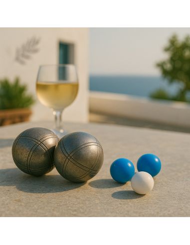 Lot de 3 Cochonnets Pétanque : Couleurs Nationales
