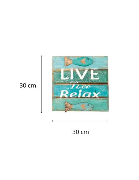 Cadre en Bois en Relief "Bord de Mer" - 3 modèles Différents - Dimension : 30 x 30 cm