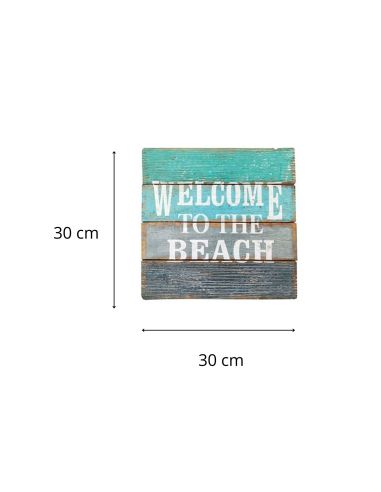 Cadre en Bois en Relief "Bord de Mer" - 3 modèles Différents - Dimension : 30 x 30 cm