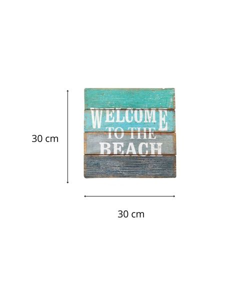 Cadre en Bois en Relief "Bord de Mer" - 3 modèles Différents - Dimension : 30 x 30 cm