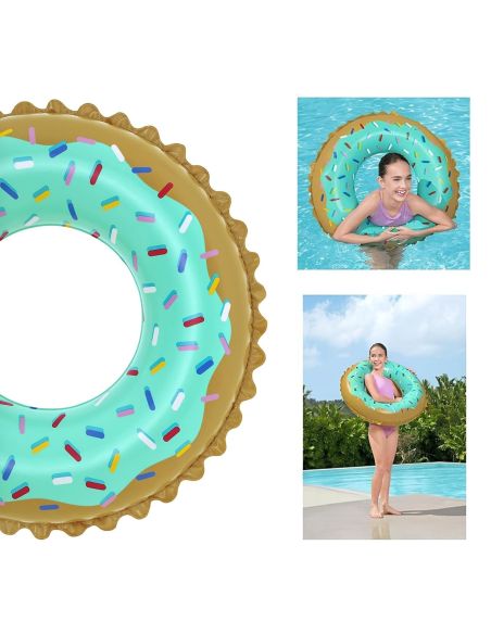 Bouée Gonflable Sweet Donut - Diamètre : 91 cm