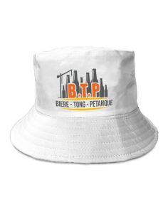 Chapeau bob "BTP - Bière - Tong - Pétanque " - Taille Unique