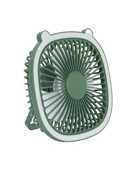 Ventilateur Led Rechargeable Usb 2 en 1 I love Kawaii - 2 Couleurs Disponibles