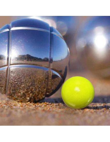 Lot de 3 Cochonnets Fluo Pétanque - Couleurs : Rouge, Jaune, Vert