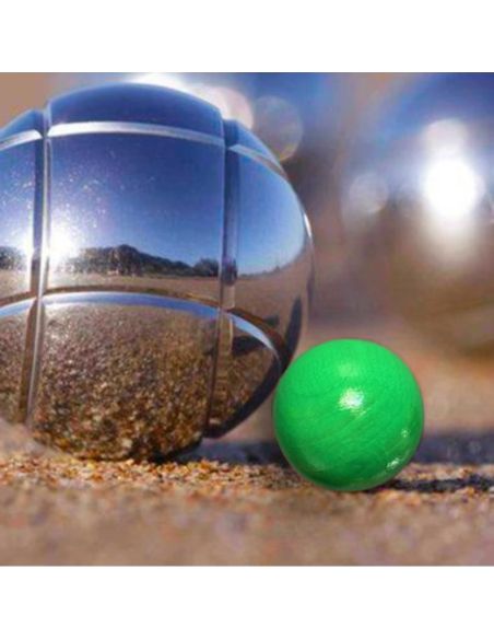 Lot de 3 Cochonnets Fluo Pétanque - Couleurs : Rouge, Jaune, Vert