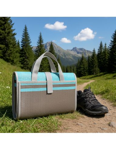 Natte de Plage Pliante 2 Places - 2 Modèles Disponibles - Dimension : 198 x 153 cm