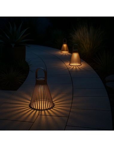 Lampe Solaire Extérieure Suspendue ou à Poser LED - Disponible en 3 Couleurs