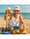 Chapeau bob "BTP - Bière - Tong - Pétanque " - Taille Unique