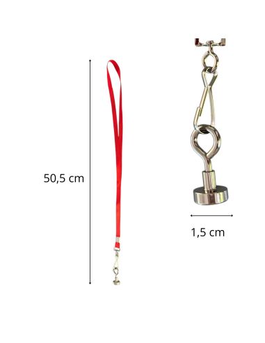 Ramasse Boule de Pétanque Aimanté - 4 Couleurs de Ruban Disponibles