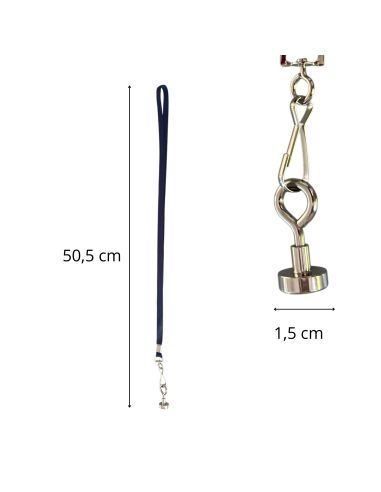 Ramasse Boule de Pétanque Aimanté - 4 Couleurs de Ruban Disponibles