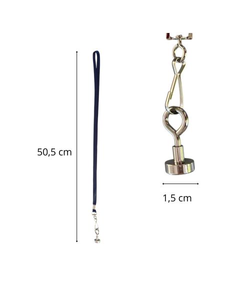 Ramasse Boule de Pétanque Aimanté - 4 Couleurs de Ruban Disponibles