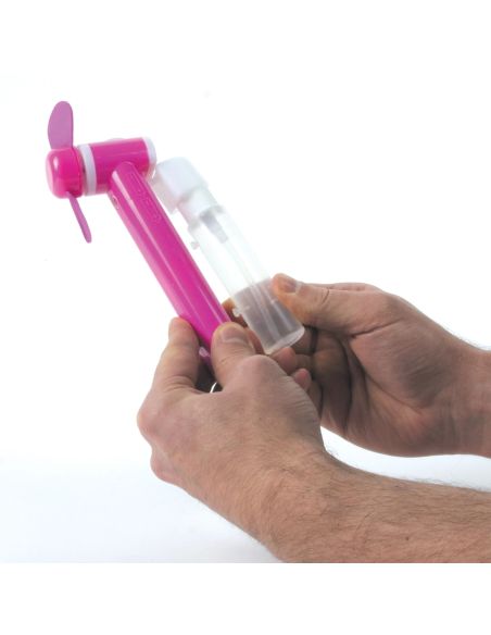 Ventilateur Portable à Piles avec Brumisateur Intégré -  4 Couleurs Disponibles