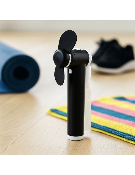 Ventilateur Portable à Piles avec Brumisateur Intégré -4 Couleurs Disponibles