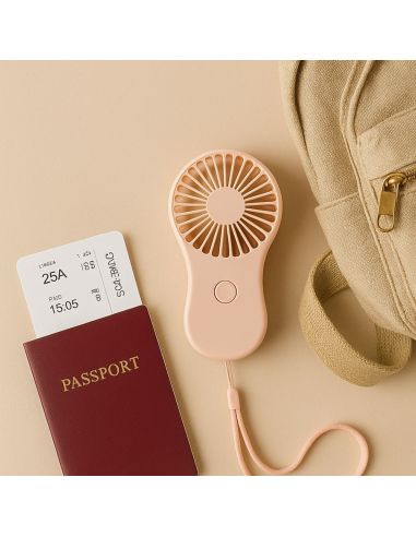 Ventilateur Portable à Piles avec Dragonne - 3 Modèles Disponibles