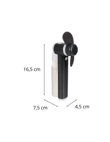 Ventilateur Portable à Piles avec Brumisateur Intégré -4 Couleurs Disponibles