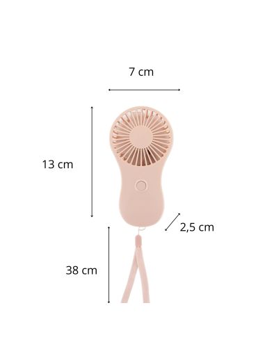 Ventilateur Portable à Piles avec Dragonne - 3 Modèles Disponibles