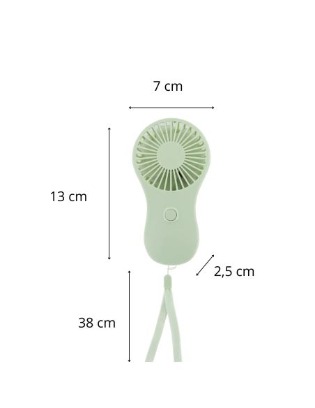 Ventilateur Portable à Piles avec Dragonne - 3 Modèles Disponibles