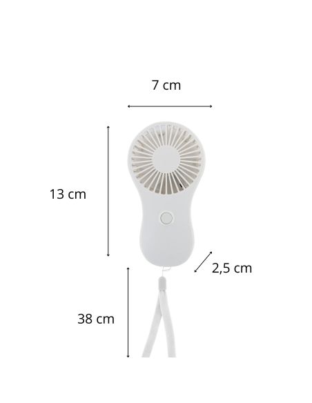 Ventilateur Portable à Piles avec Dragonne - 3 Modèles Disponibles