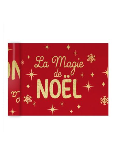 Chemin de Table La Magie de Noël - Longueur : 400 x 28 cm