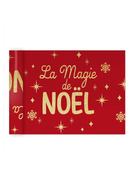 Chemin de Table La Magie de Noël - Longueur : 400 x 28 cm