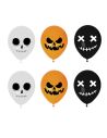 Sachet de 6 Ballons Halloween - Dimension : 30 x 30 cm