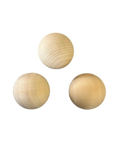 Lot de 3 Cochonnets de Pétanque en Bois