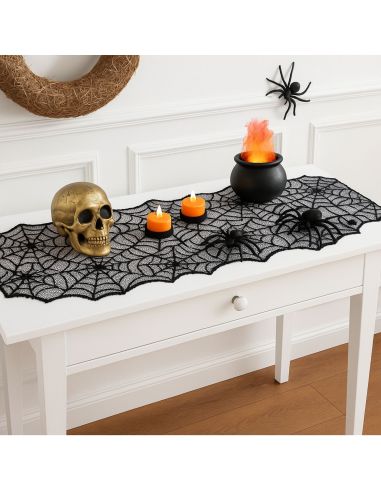 Chemin de Table Toile d'Araignée - Longueur : 180 x 42 cm