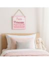 Plaque Murale en Bois à Suspendre " Petite Princesse d'Amour"