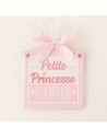 Plaque Murale en Bois à Suspendre " Petite Princesse d'Amour"