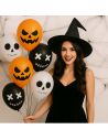Sachet de 6 Ballons Halloween - Dimension : 30 x 30 cm
