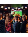 Guirlande de Fanions France en Papier 5m – Décoration Supporter Tricolore avec Ballons de Football pour Soirées et Événements Sp