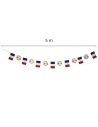 Guirlande de Fanions France en Papier 5m – Décoration Supporter Tricolore avec Ballons de Football pour Soirées et Événements Sp