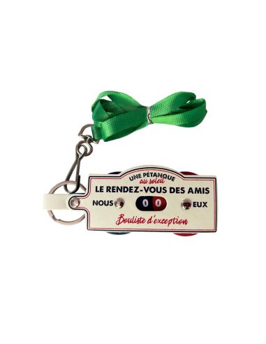 Porte Clés et Tour de Cou - Compteur de Points Pétanque