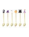 Coffret de 6 Cuillères à café Thème Halloween - Matière : Acier inoxydable