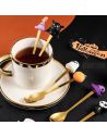 Coffret de 6 Cuillères à café Thème Halloween - Matière : Acier inoxydable