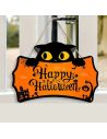 Plaque Murale en Bois "Happy Halloween" / Décor Halloween