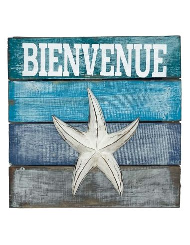 Cadre en Bois en Relief "Bord de Mer" - 3 modèles Différents - Dimensions : 30 x 30 x 5 cm