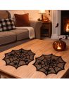 Lot de 2 napperons Halloween - Diamètre 30 cm